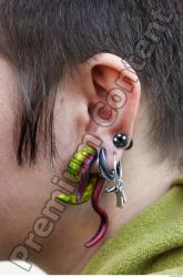 Ear Woman White Piercing Overweight
